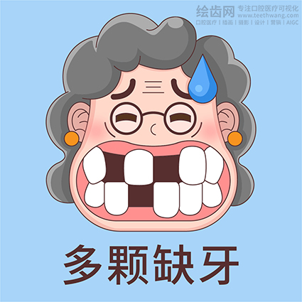 牙齿插画