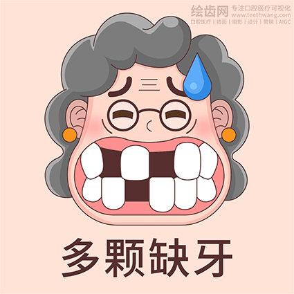 牙齿插画
