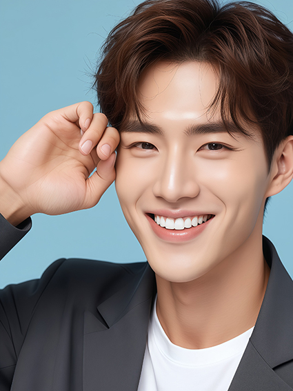 口腔 亚洲帅哥微笑肖像（二）AIGC