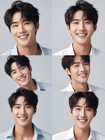 口腔 亚洲帅哥微笑肖像（二）AIGC