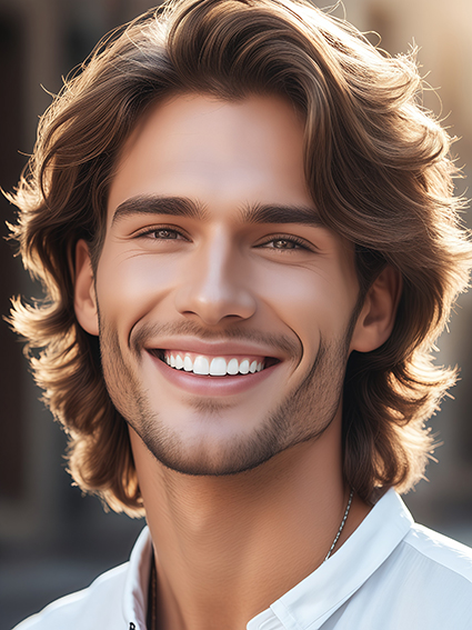 口腔 欧美帅哥微笑肖像（一）AIGC