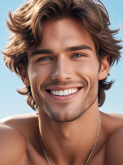 口腔 欧美帅哥微笑肖像（二）AIGC