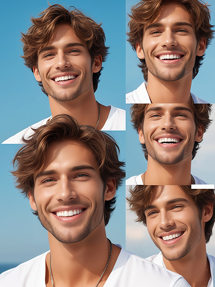 口腔 欧美帅哥微笑肖像（二）AIGC